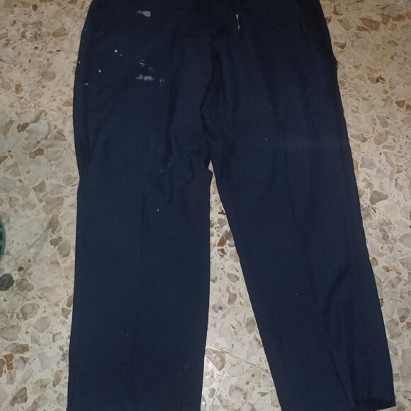 Cintas FR Men's Work Pants SZ 40 Dark Navy Black - Picture 1 of 5